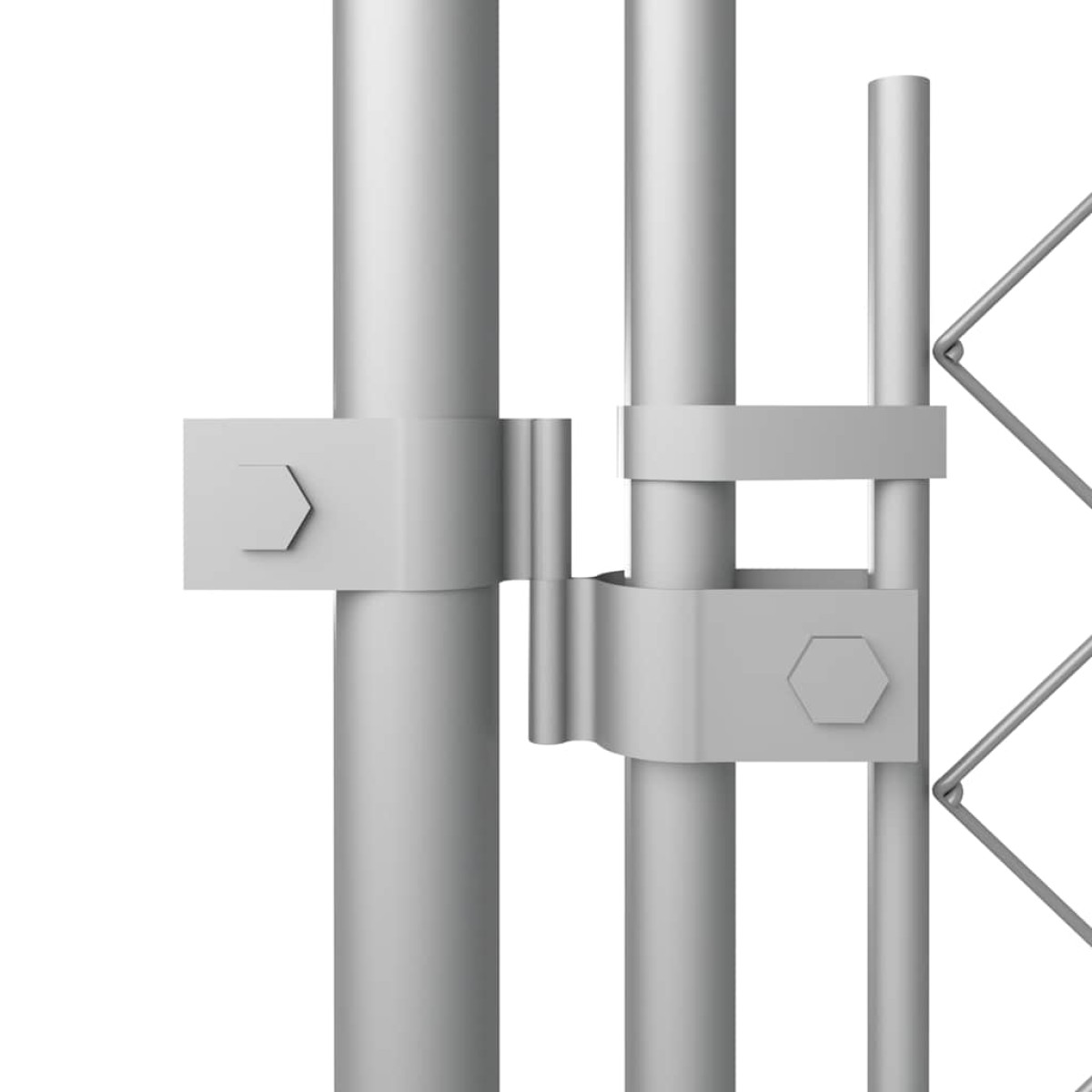 vidaXL Κλουβί Σκύλου Εξωτερικού Χώρου 8 x 4 x 2,3 μ. με Στέγαστρο