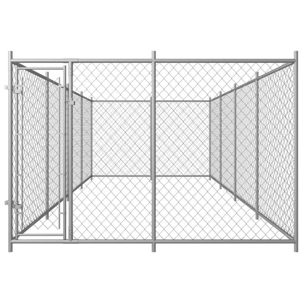 vidaXL Κλουβί Σκύλου Εξωτερικού Χώρου 7,6 x 3,8 x 1,9 μ.