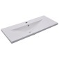 vidaXL Νιπτήρας Ένθετος Λευκός 101 x 39,5 x 18,5 εκ. Κεραμικός