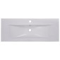 vidaXL Νιπτήρας Ένθετος Λευκός 101 x 39,5 x 18,5 εκ. Κεραμικός