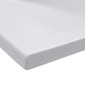 vidaXL Νιπτήρας Ένθετος Λευκός 101 x 39,5 x 18,5 εκ. Κεραμικός
