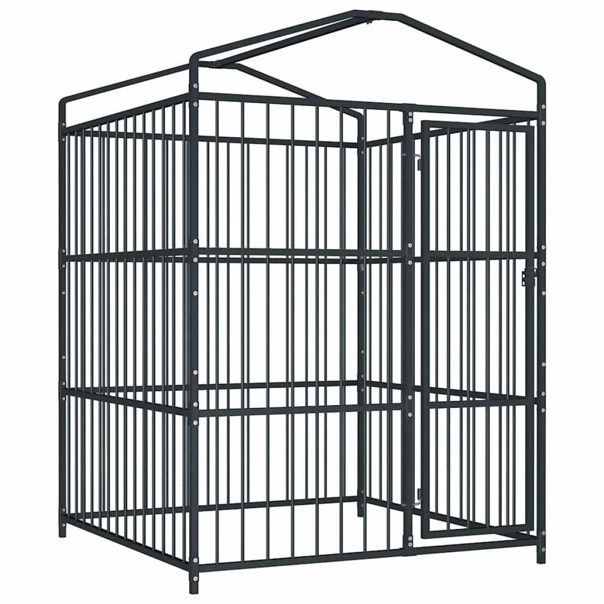 vidaXL Κλουβί Σκύλου Εξωτερικού Χώρου 150 x 150 x 210 εκ. με Στέγαστρο