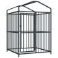vidaXL Κλουβί Σκύλου Εξωτερικού Χώρου 120 x 120 x 150 εκ. με Στέγαστρο