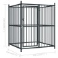 vidaXL Κλουβί Σκύλου Εξωτερικού Χώρου 120 x 120 x 150 εκ.