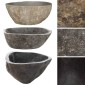 vidaXL Νιπτήρας River Stone Οβάλ 37-46 εκ.