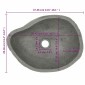 vidaXL Νιπτήρας River Stone Οβάλ 37-46 εκ.