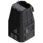 vidaXL Κάδος Κομποστοποίησης Μαύρος 93,3 x 93,3 x 146 εκ. 1000 Λίτρων