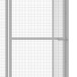 vidaXL Κλουβί Γάτας 3 x 1,5 x 1,5 μ. από Γαλβανισμένο Χάλυβα