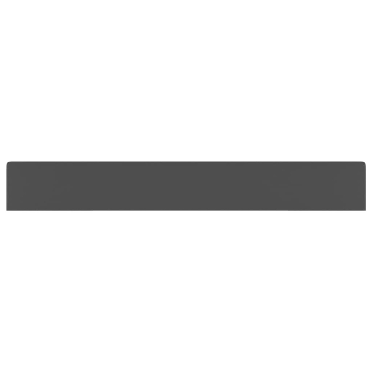 vidaXL Νιπτήρας με Οπή Βρύσης Σκούρο Γκρι Ματ 60 x 46 εκ. Κεραμικός
