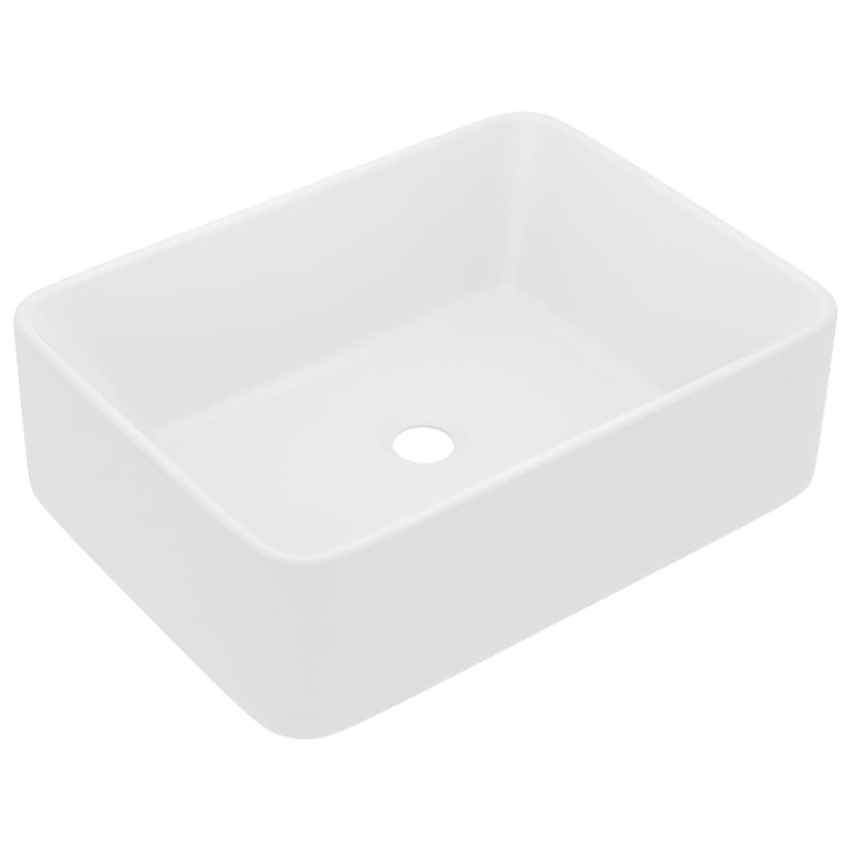 vidaXL Νιπτήρας Πολυτελής Λευκό Ματ 41 x 30 x 12 εκ. Κεραμικός