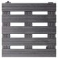 vidaXL Βάσεις για Γλάστρες με Ρόδες 2 τεμ. Γκρι 30x30x7,5 εκ. από WPC