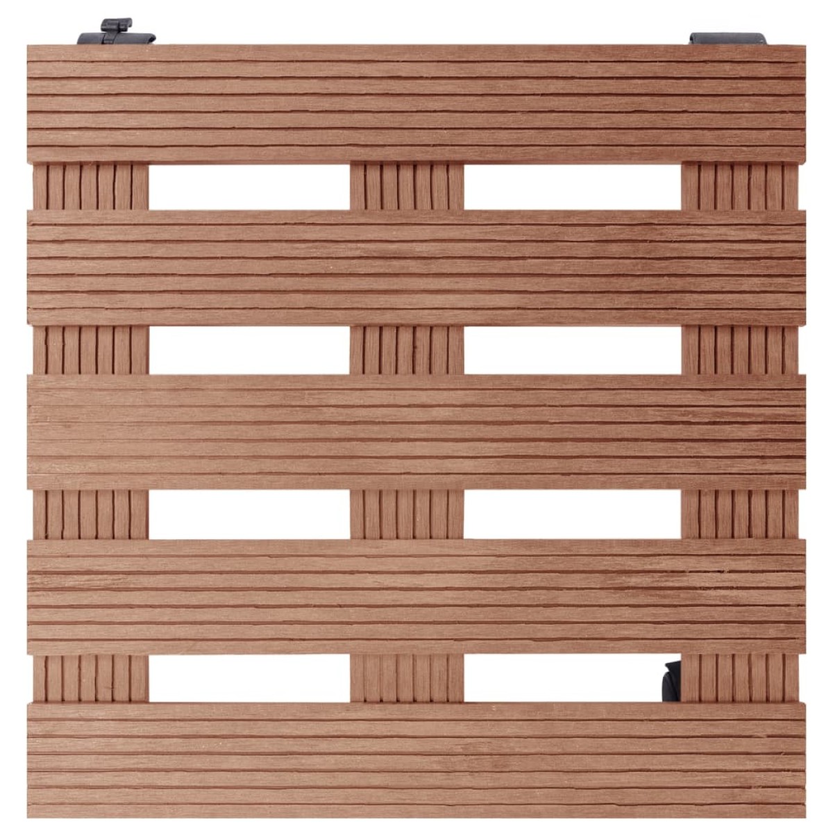 vidaXL Βάσεις για Γλάστρες με Ρόδες 2 τεμ. Καφέ 30x30x7,5 εκ. από WPC