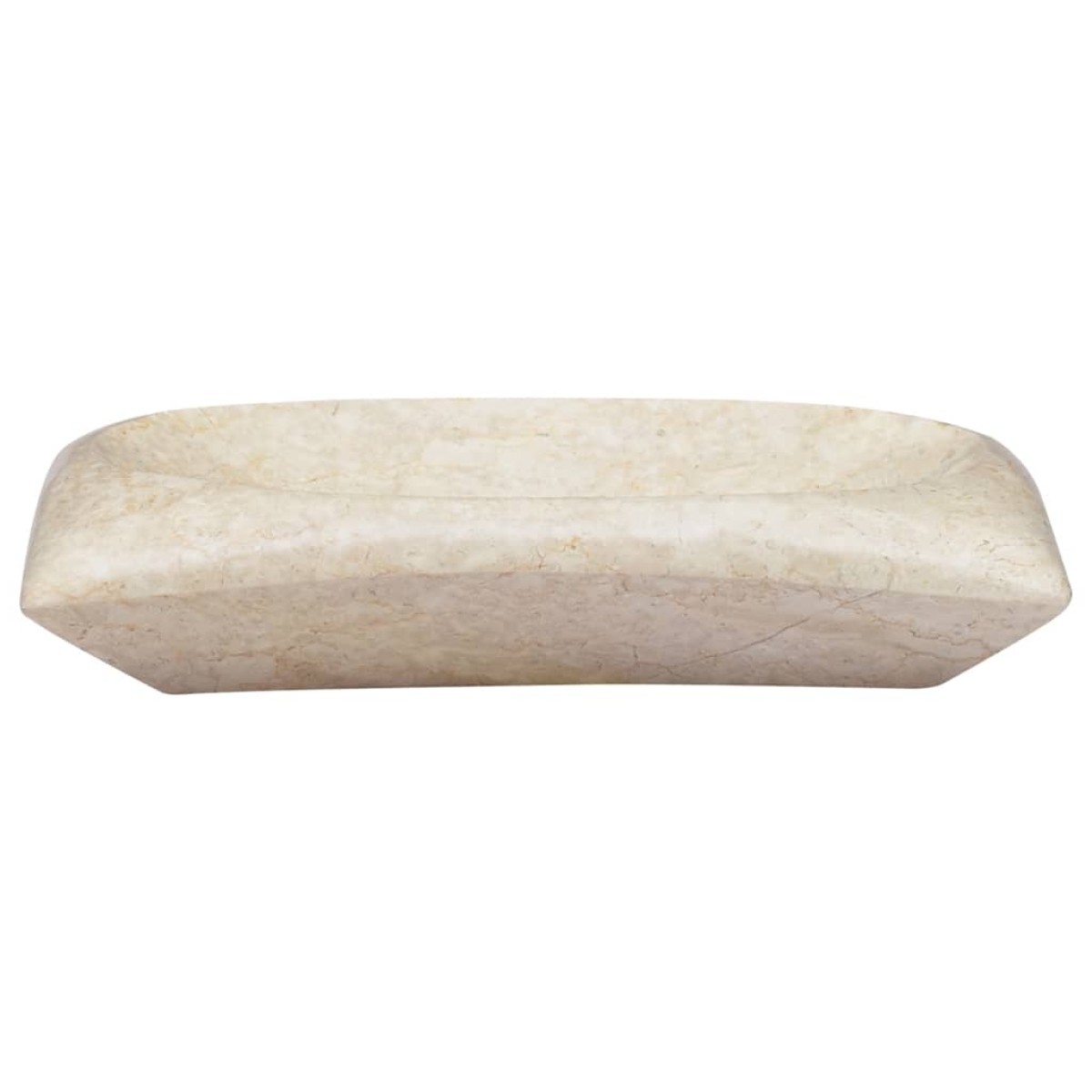 vidaXL Νιπτήρας Κρεμ 50 x 35 x 10 εκ. Μαρμάρινος