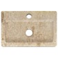 vidaXL Νιπτήρας Επιτοίχιος Κρεμ 38 x 24 x 6,5 εκ. Μαρμάρινος