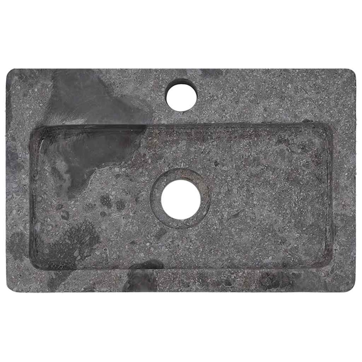vidaXL Νιπτήρας Επιτοίχιος Γκρι 38 x 24 x 6,5 εκ. Μαρμάρινος