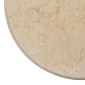 vidaXL Επιφάνεια Τραπεζιού Κρεμ Ø50 x 2,5 cm Μαρμάρινη