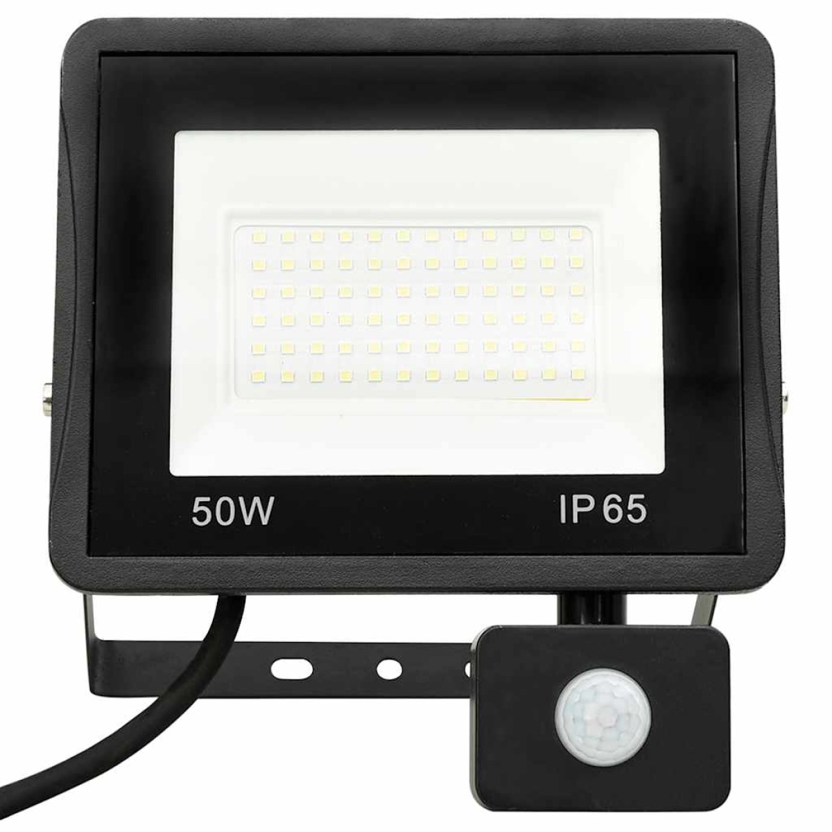 vidaXL Προβολέας LED με Αισθητήρα Θερμό Λευκό 50 W