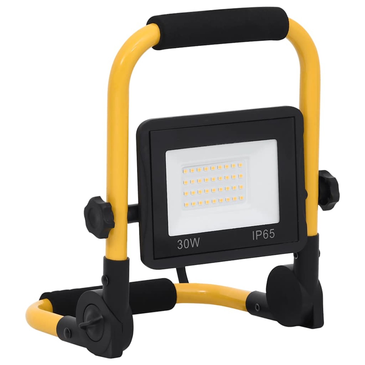 vidaXL Προβολέας LED με Λαβή Θερμό Λευκό 30 W