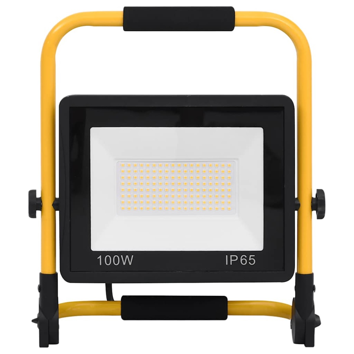vidaXL Προβολέας LED με Λαβή Θερμό Λευκό 100 W