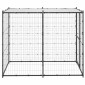 vidaXL Κλουβί Σκύλου Εξ. Χώρου Ατσάλι 110 x 220 x 180 εκ. με Στέγαστρο
