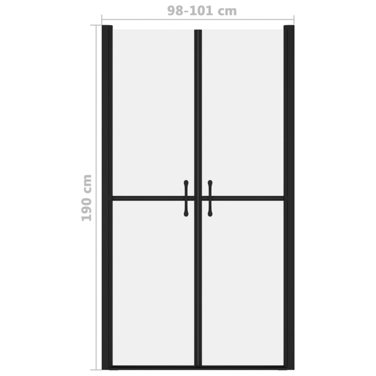 vidaXL Πόρτα Ντουζιέρας με Αμμοβολή (98-101) x 190 εκ. από ESG