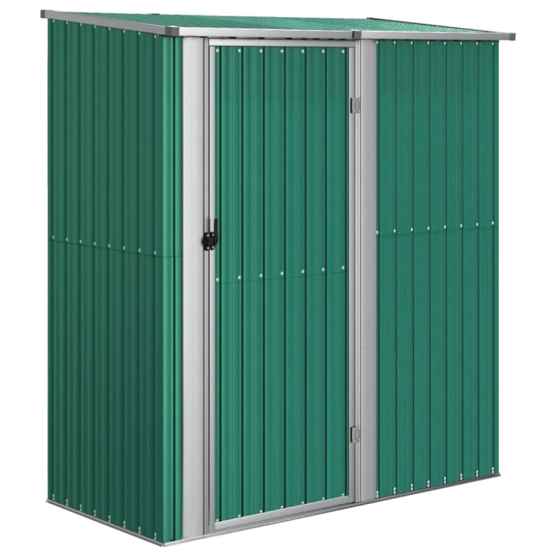 vidaXL Αποθήκη Κήπου Πράσινη 180,5 x 97 x 209,5 εκ. από Γαλβανισμένο Ατσάλι