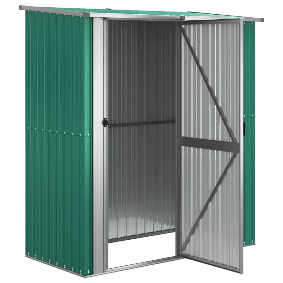 vidaXL Αποθήκη Κήπου Πράσινη 180,5x97x209,5 εκ. από Γαλβαν. Ατσάλι