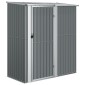 vidaXL Αποθήκη Κήπου Γκρι 180,5 x 97 x 209,5 εκ. από Γαλβαν. Ατσάλι