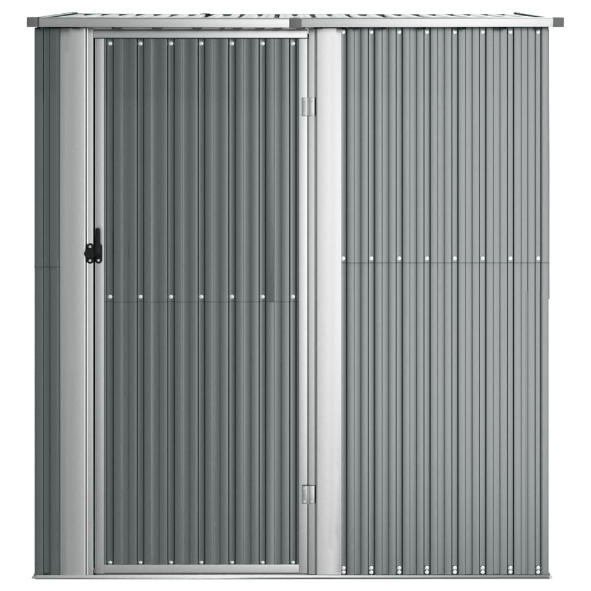 vidaXL Αποθήκη Κήπου Γκρι 180,5 x 97 x 209,5 εκ. από Γαλβαν. Ατσάλι