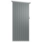 vidaXL Αποθήκη Κήπου Γκρι 180,5 x 97 x 209,5 εκ. από Γαλβαν. Ατσάλι