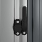 vidaXL Αποθήκη Κήπου Γκρι 180,5 x 97 x 209,5 εκ. από Γαλβαν. Ατσάλι