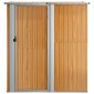 vidaXL Αποθήκη Κήπου Καφέ 180,5 x 97 x 209,5 εκ. Γαλβανισμένο Ατσάλι