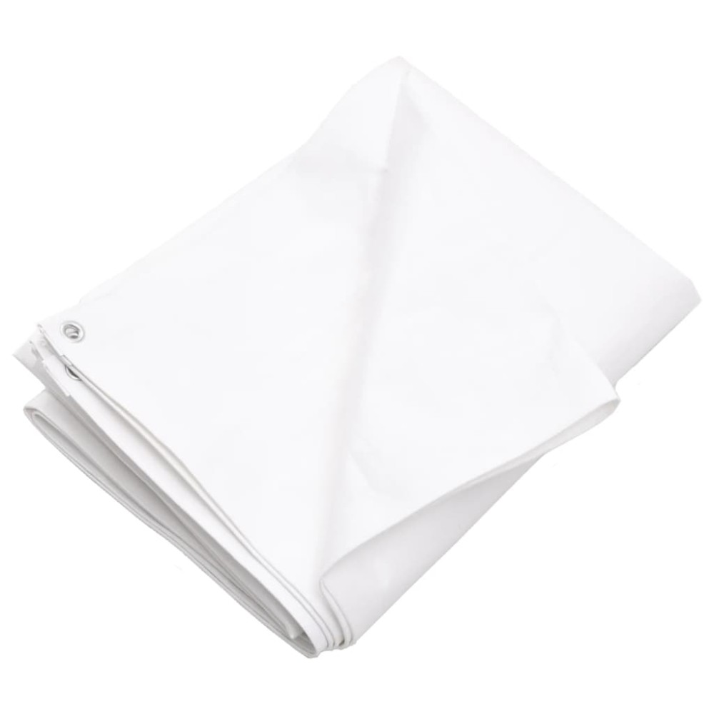 vidaXL Μουσαμάς Λευκός 260 γρ./μ.² 6x6 μ. από HDPE
