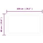 vidaXL Καθρέφτης Μπάνιου με LED 100x60 εκ.