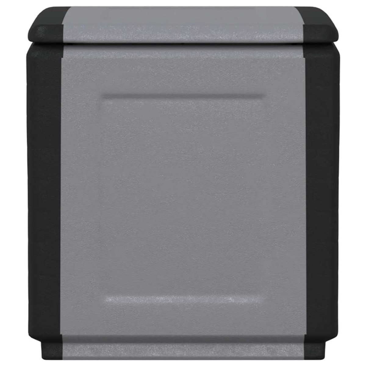 vidaXL Μπαούλο Αποθήκευσης Κήπου 54x53x57 εκ. Σκ. Γκρι/Μαύρο 130 Λίτρα