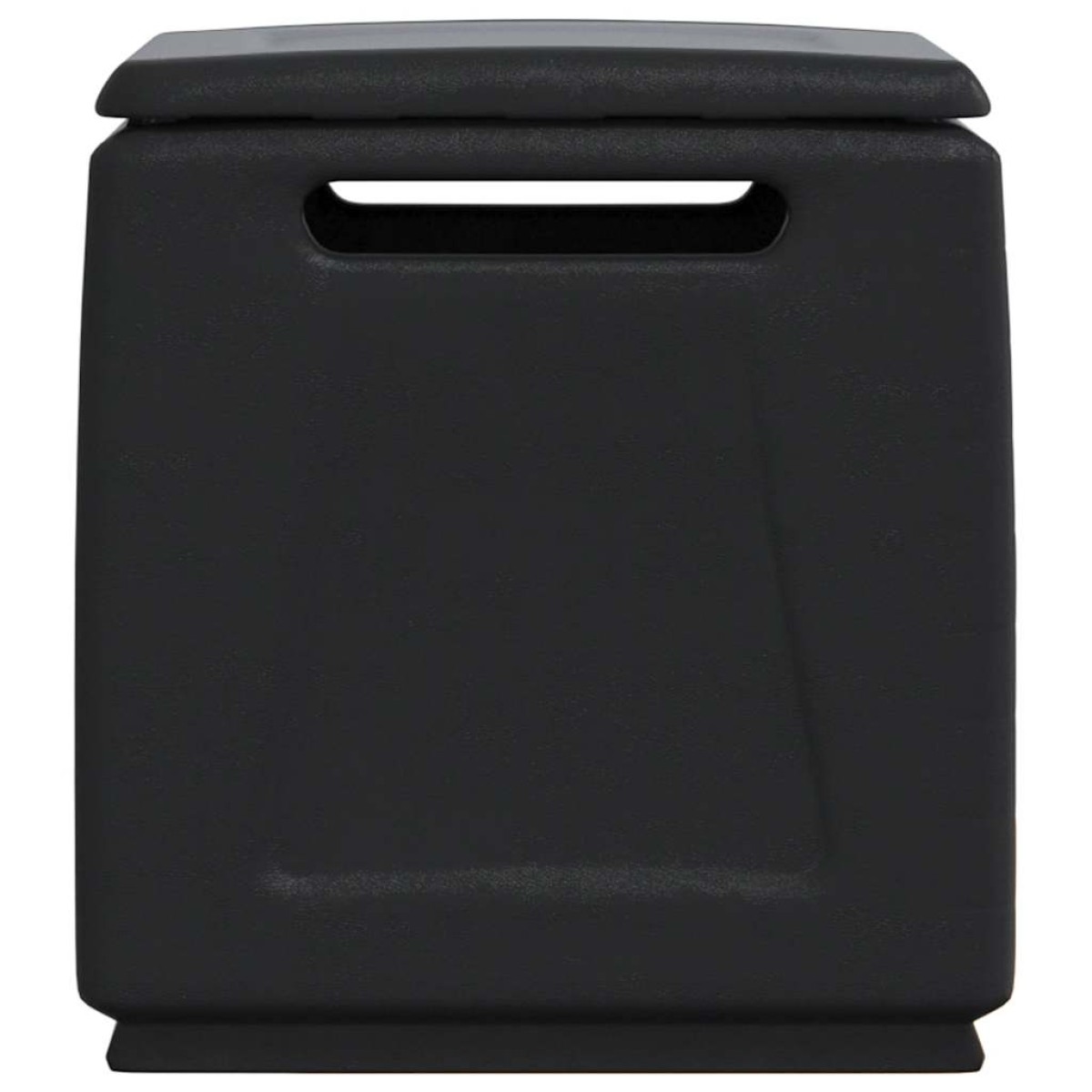 vidaXL Μπαούλο Αποθήκευσης Κήπου 54x53x57 εκ. Σκ. Γκρι/Μαύρο 130 Λίτρα