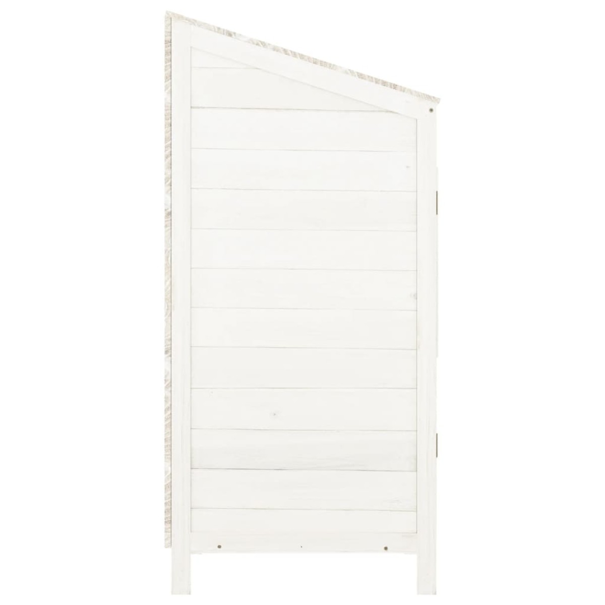 vidaXL Αποθήκη Κήπου Λευκή 55 x 52 x 112 εκ. από Μασίφ Ξύλο Ελάτης