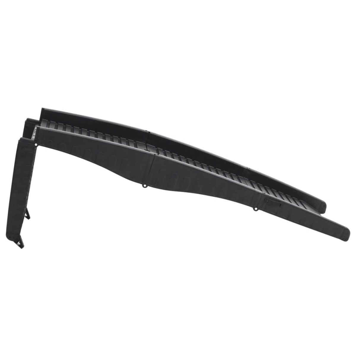 vidaXL Ράμπα Σκύλου Πτυσσόμενη Μαύρη 153 x 40 x 12,5 εκ. από Πλαστικό