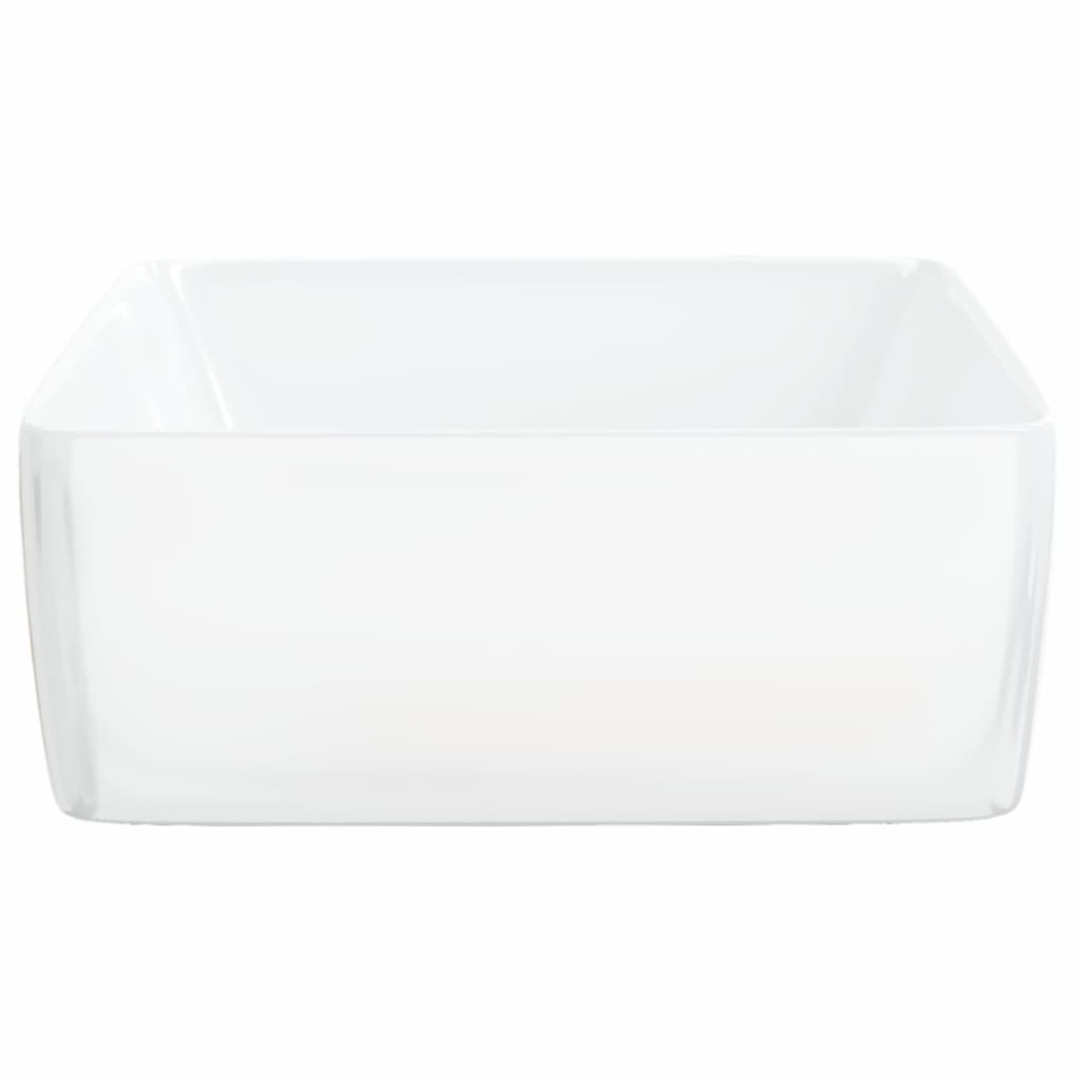 vidaXL Νιπτήρας Ορθογώνιος Λευκός 48 x 37 x 13 εκ. Κεραμικός