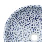 vidaXL Νιπτήρας Λευκός και Μπλε Φ41x14 εκ. Κεραμικός