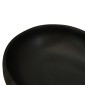 vidaXL Νιπτήρας Οβάλ Μαύρος 59x40x14 εκ. Κεραμικός