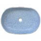 vidaXL Νιπτήρας Οβάλ Πολύχρωμος 59 x 40 x 14 εκ. Κεραμικός