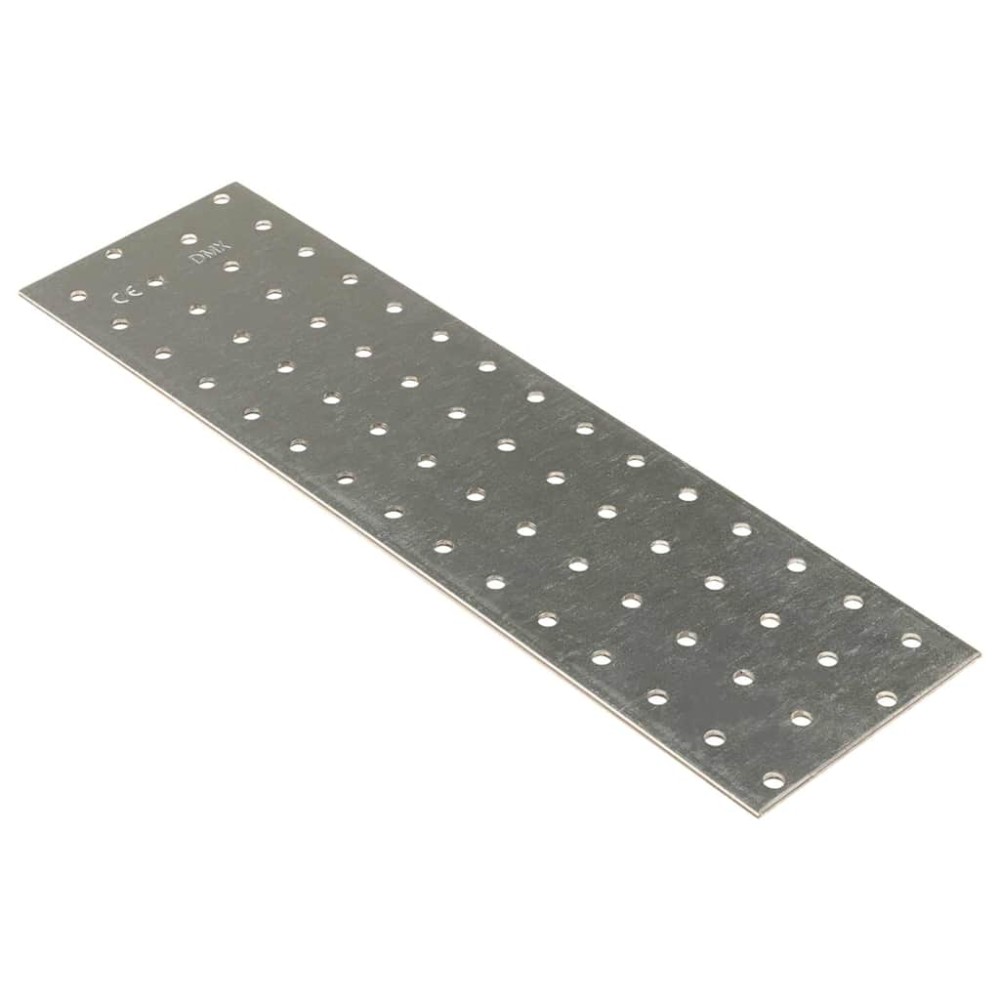 vidaXL Πλάκες Διάτρητες 20 Τεμ. 2 χιλ. 300 x 80 χιλ. από Γαλβ. Χάλυβα