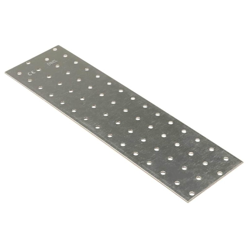 vidaXL Πλάκες Διάτρητες 20 Τεμ. 2 χιλ. 300 x 80 χιλ. από Γαλβ. Χάλυβα