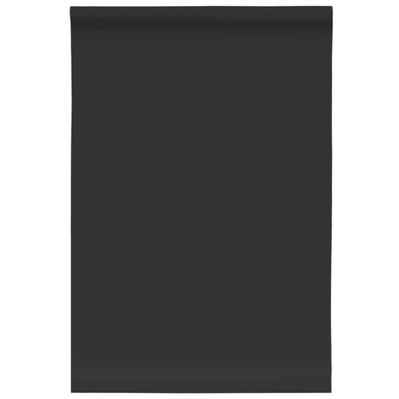 vidaXL Αυτοκόλλητο Επίπλων Μαύρο Ματ 90x500 εκ. PVC