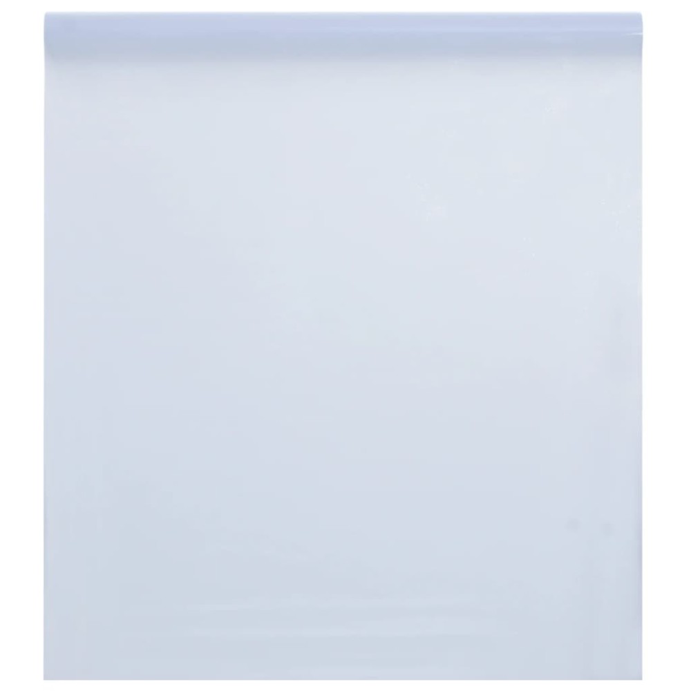 vidaXL Μεμβράνη Παραθύρου Αντιστ. Αμμοβ. Διαφανές Λευκό 45x500 εκ PVC