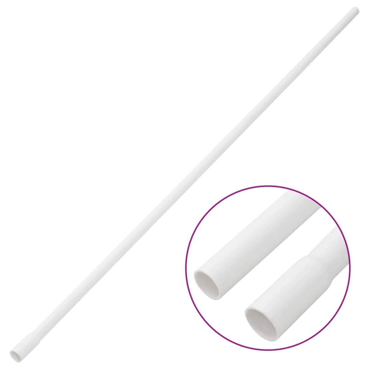 vidaXL Κανάλι Καλωδίων Ø16 χιλ. 10 μ. από PVC