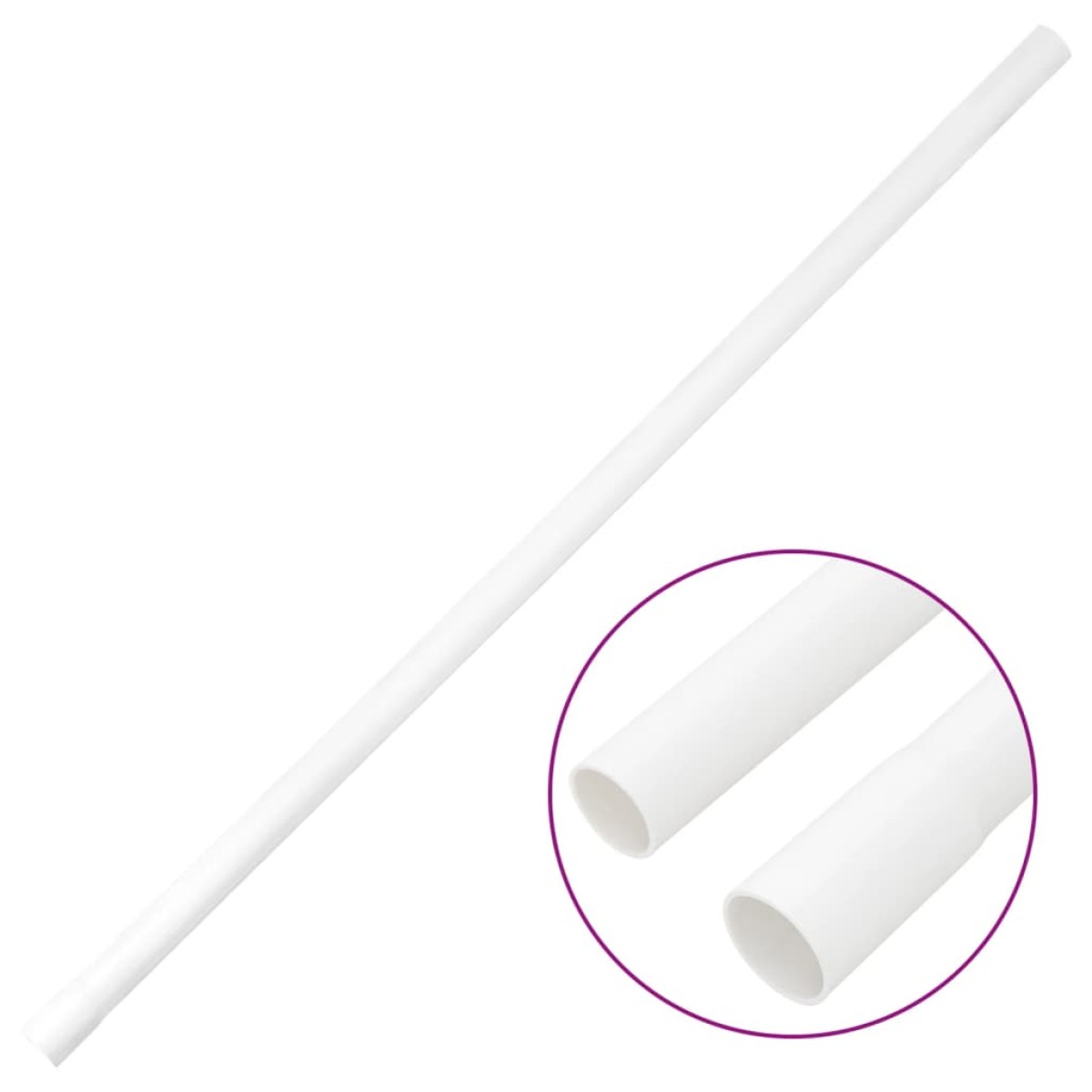vidaXL Κανάλι Καλωδίων Ø20 χιλ. 10 μ. από PVC
