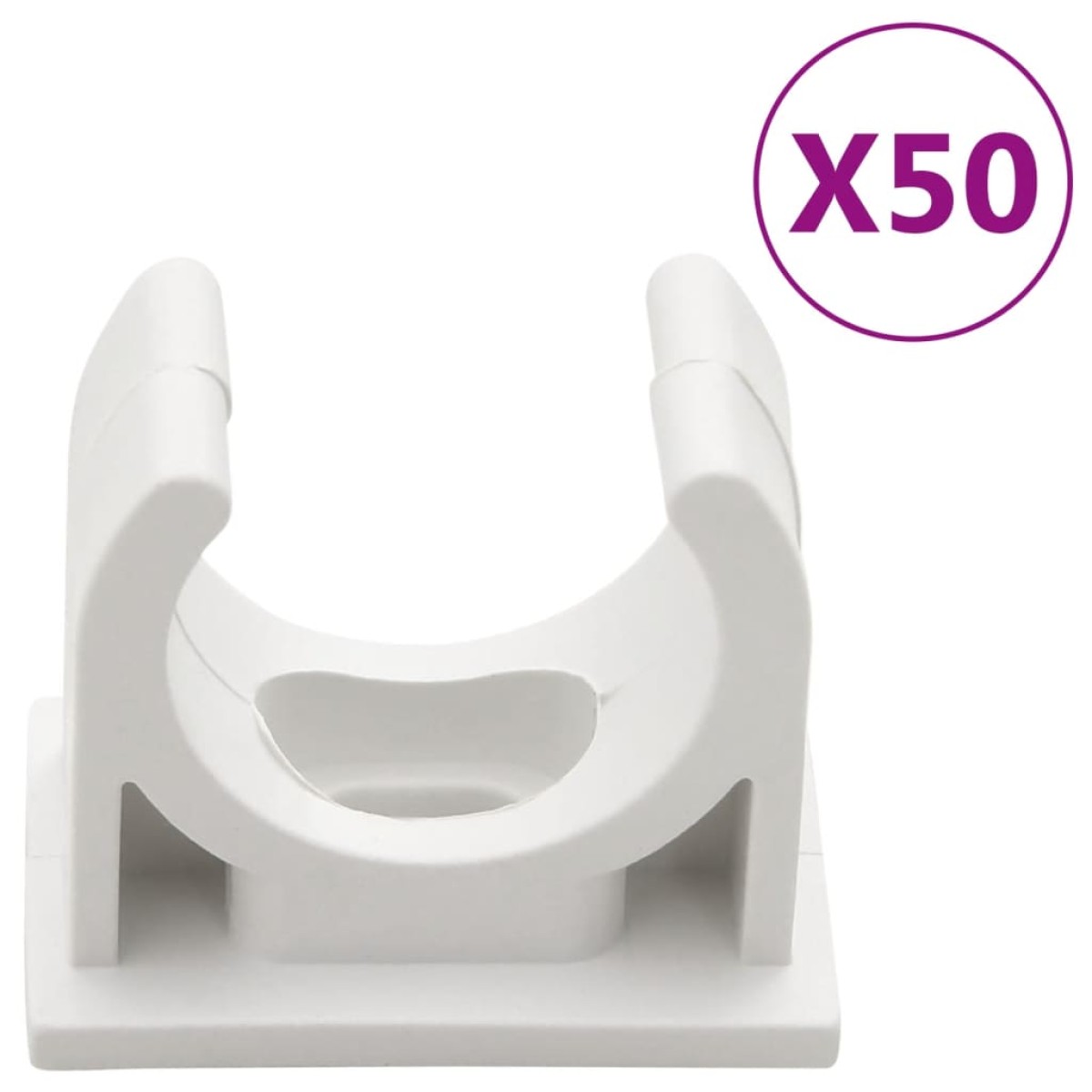 vidaXL Κανάλι Καλωδίων με Κλιπ Ø20 χιλ. 30 μ. από PVC