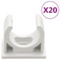 vidaXL Κανάλι Καλωδίων με Κλιπ Ø25 χιλ. 10 μ. από PVC